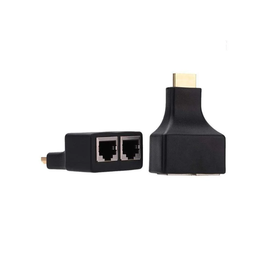 2x HDMI til RJ45 Dual Port-forlænger op til 30 m