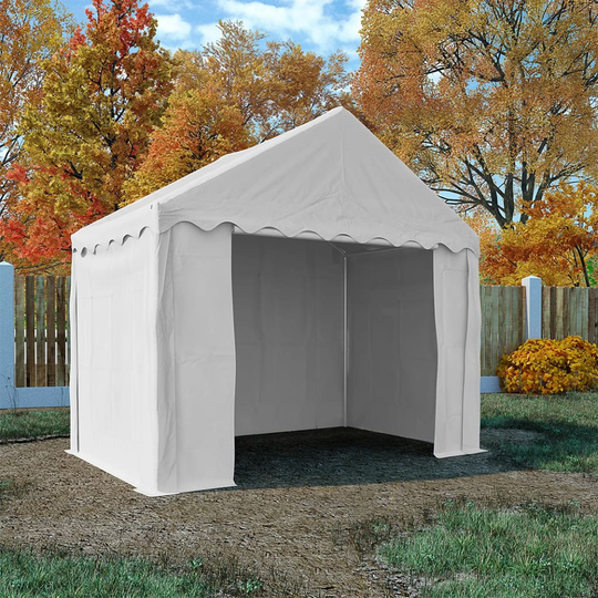 vidaXL opbevaringstelt PVC 3 x 2 m hvid