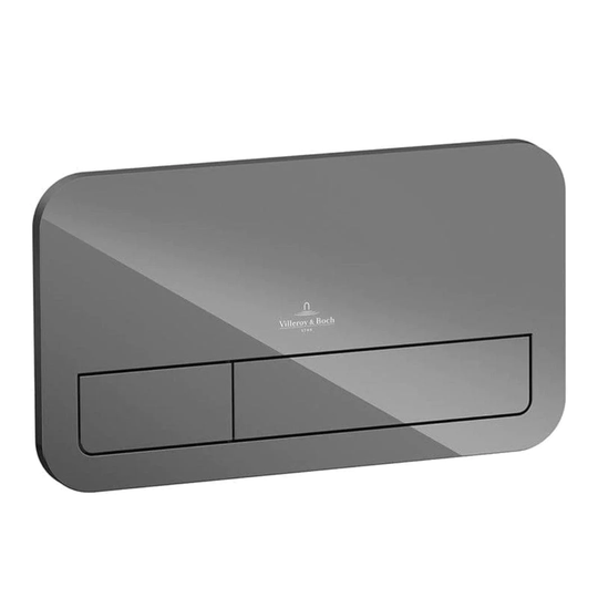 Villeroy&Boch Viconnect M200 Trykkplate - Glass Grå