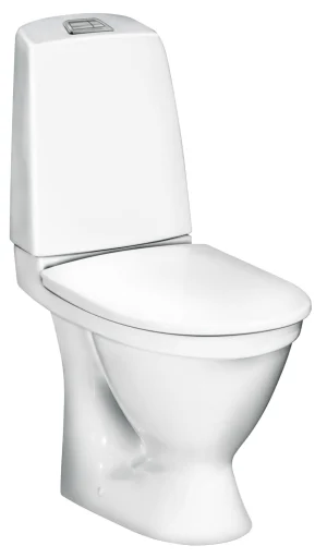 Gustavsberg Nautic 1510L toalett m/skjult P-lås & hygienic flush, hvit