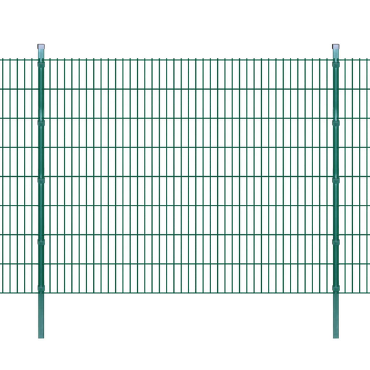 vidaXL Havehegn med stolper 2008x1630 mm. 30 m Grøn