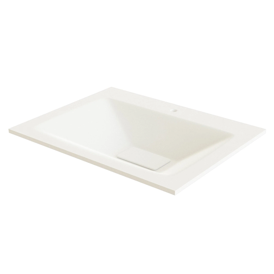 Linn Bad Vale Møbelservant Glass Hvit Matt / 60cm Senter