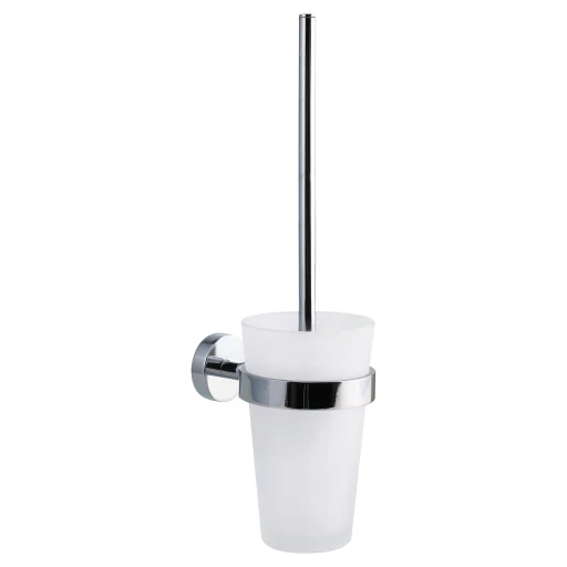 Tesa Smooz toalettbørste, satinert glass/krom