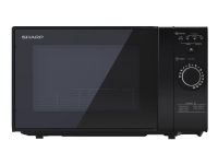 Sharp YC-GG02E-B - Mikrobølgeovn med grill - 20 liter - 700 W - sort