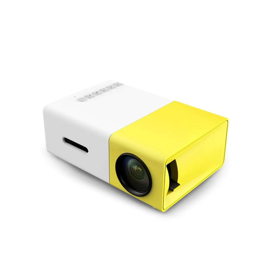 Portable LED Projektor - Hvid og Gul