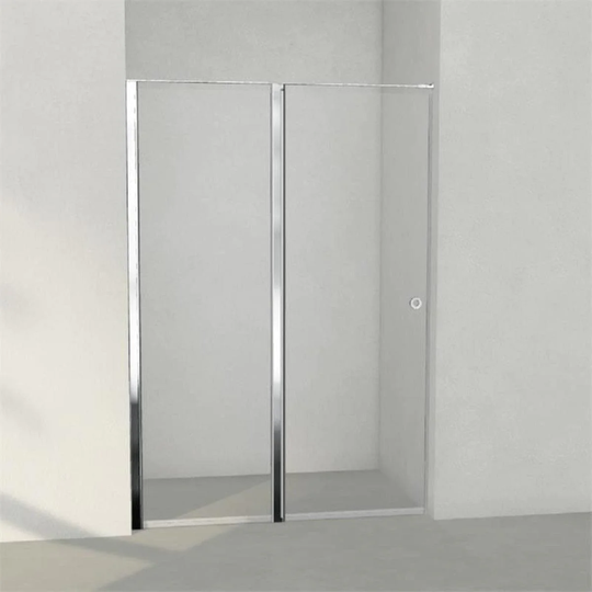 INR Iconic Nordic Rooms Dusjnisje Linc 5 Måltilpasset Krom / - Venstre Grått Glass