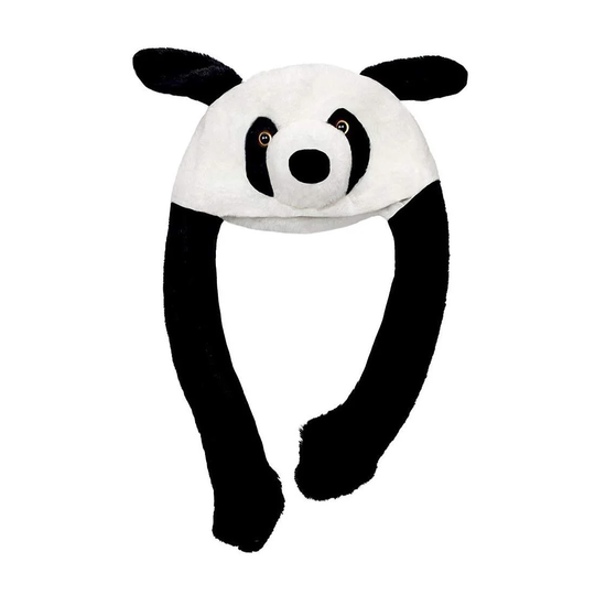 Hue med Dansende Ører - Panda