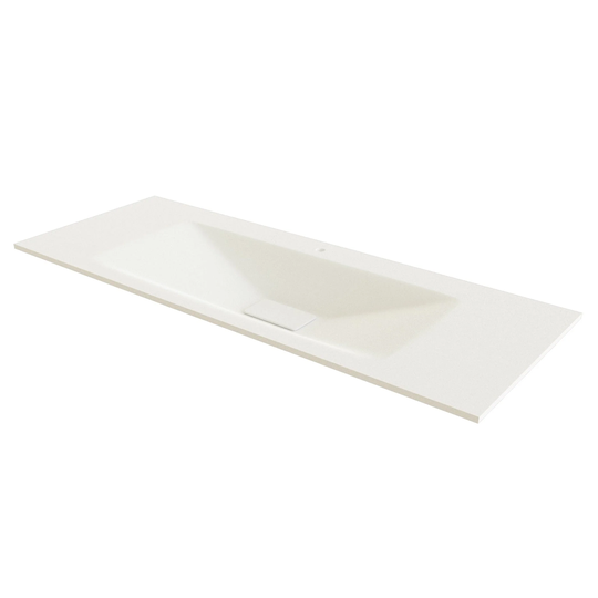 Linn Bad Vale Møbelservant Glass Hvit Matt / 120cm Senter