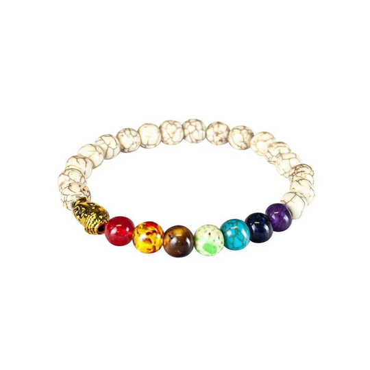Chakraarmbånd med Buddhadetalj