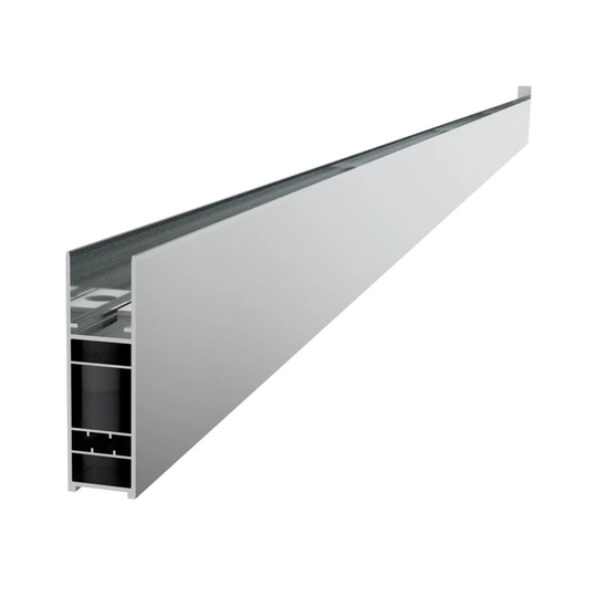 Vikingbad Utfellingsprofil Liam Glassfelt (+25/+50mm) H193cm Sølv / 25mm