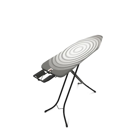 Strygebræt Stl B med Dampstrygejernsholder, sort ramme 22mm 124x38 cm Titan Oval