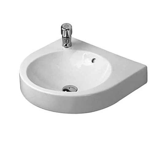 Duravit Architec Servant m/Forlokket Tapphull & Overløp - 57,5x52 cm