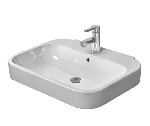 Duravit Happy D.2 Servant m/Tapphull & Overløp - 60x47,5 cm