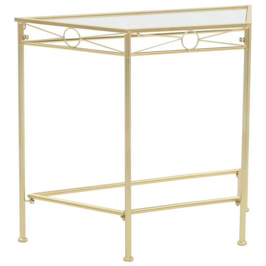 vidaXL sidebord i vintagestil metal 87 x 34 x 73 cm guldfarvet