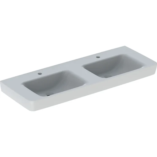GEBERIT servant 1300x480x185mm hh midt m/overl dobbel porselen m
