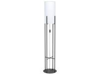 EGLO GLASTONBURY GULV E27 SORT/HVID