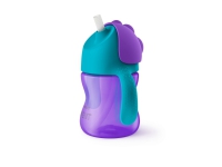 Philips AVENT Bendy sugerørskop 200ml/7oz, 9m+, 1-pak, sugerørskopper, 9 måned(er), Blå, Lilla, Indonesien, 200 ml, 1 stk, 1 stk