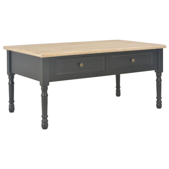 vidaXL sofabord 100 x 55 x 45 cm træ sort