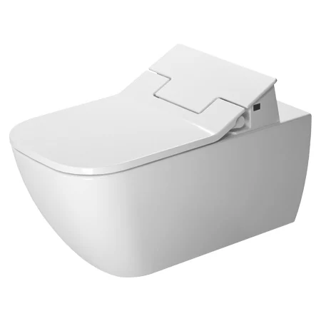 Duravit Happy D.2 vegghengende toalett med HygieneGlaze, rimless, langt, til SensoWash, hvit
