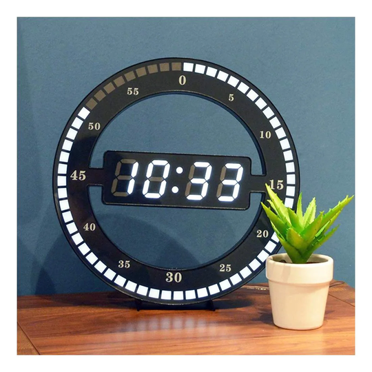 Digital Wall Clock with LED