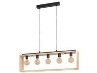 EGLO FAMBOROUGH LANGBORD 5L E27 SORT/TRÆ