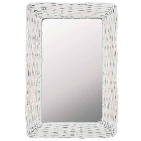 vidaXL spejl flet 40 x 60 cm hvid