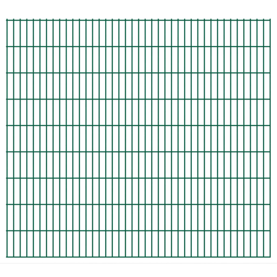 vidaXL havehegnspaneler 2D 2,008x1,83 m 42 m (total længde) grøn