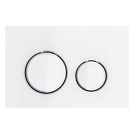 Geberit Sigma 21 Betjeningsplate Hvit / Krom