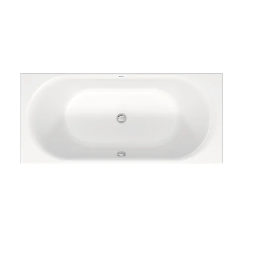 Duravit D-Neo badekar, innebyggning, 2 ryggstøtter, 180x80 cm, akryl