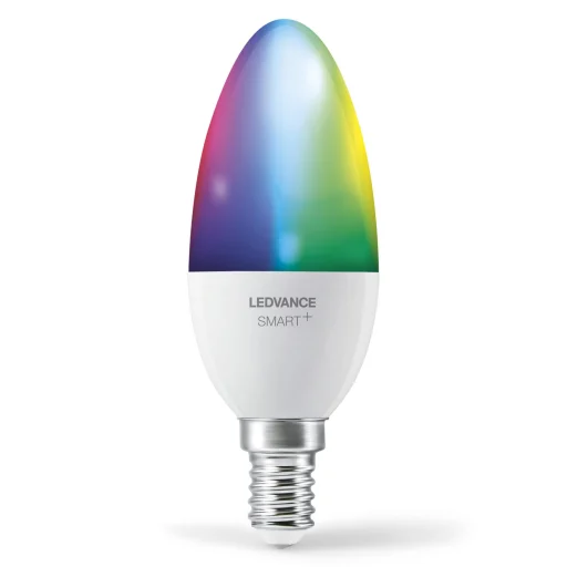 Ledvance Smart+ lyskilde, kerte, 5W, RGBW, E14, WiFi, matt
