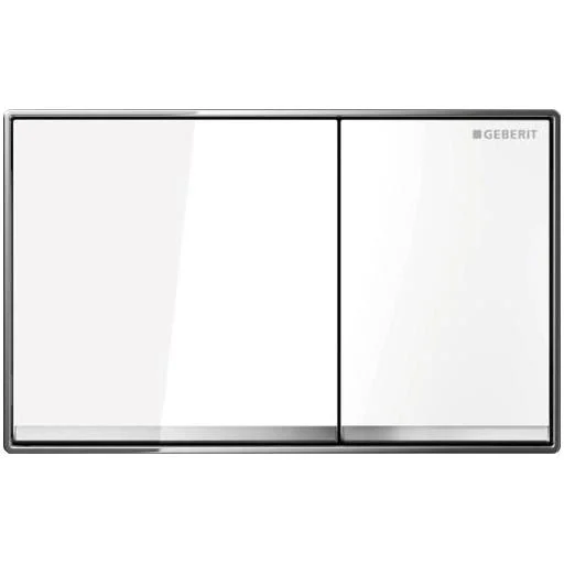 Geberit Betjeningsplate Omega 60 Glass, Hvit