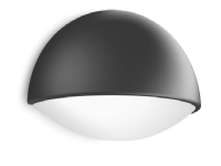 Dust udendørs væglampe 3W Antracit aluminium, IP44 - stænktæt, integreret LED, varm hvid. Integrated LED