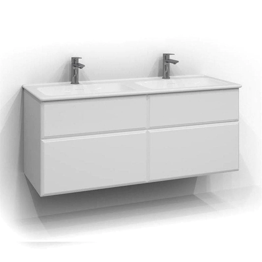Svedbergs Forma Kant Servantskap 120cm Dobbel / 45cm Hvit Matt