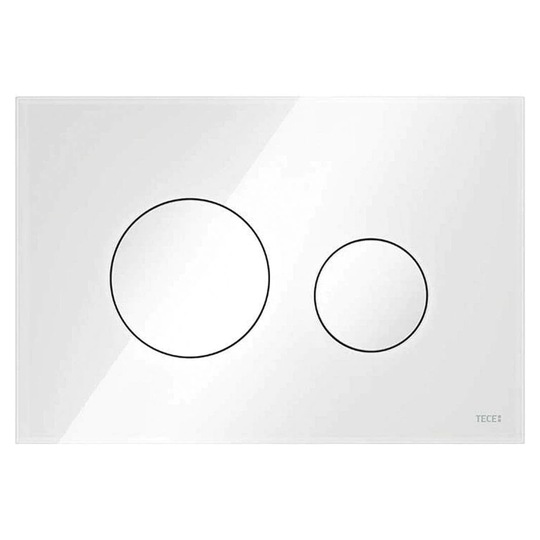 Tece Teceloop Betjeningsplate Glass Hvit /