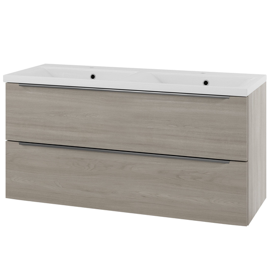 Linn Bad Mari D45cm Servantskap Lys eik / 120cm Dobbel 2 Skuffer