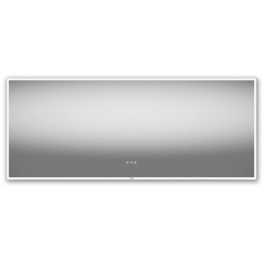 Linn Bad Framfjord Speil med Frostet Lysramme og Panel 160cm