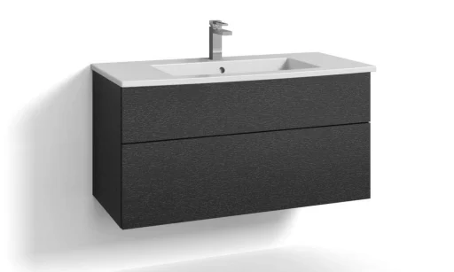 Svedbergs Forma servantskap m/2 skuffer, 100x45cm, sort eik