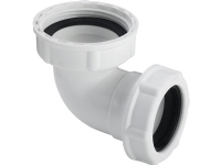 Vinkelkobl. 32mmx1.1/2 - Hvid Plast 90 Gr.