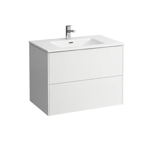 Laufen Base Møbelpakke 80x50 cm m/Skuffer & PRO S Slim håndvask, Hvit