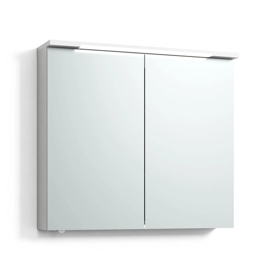 Svedbergs Skuru-s LED Speilskap Uten Servantlys Hvit Matt / 80cm