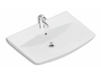 Spira Art håndvask med hanehul og overløb. Med Ifø Clean overflade. For boltemontering.