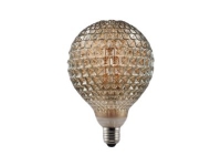 Nordlux Avra Dent - LED-filament-lyspære - E27 - 2 W (tilsvarende 65 W) - klasse G - 2200 K - røgfarvet