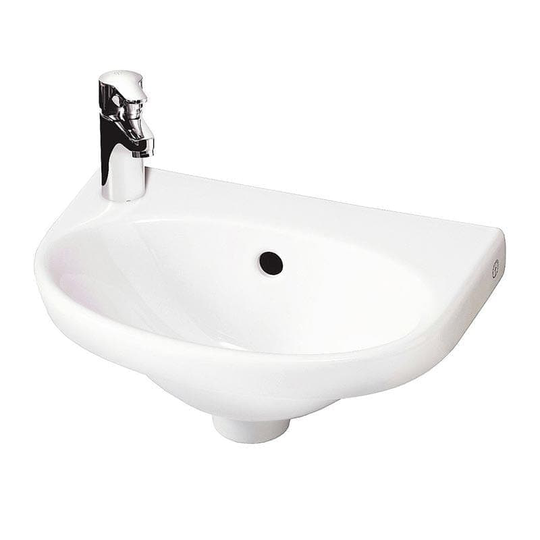 Gustavsberg Nautic Asymmetrisk 40 Servant Hvit / 40cm Venstre