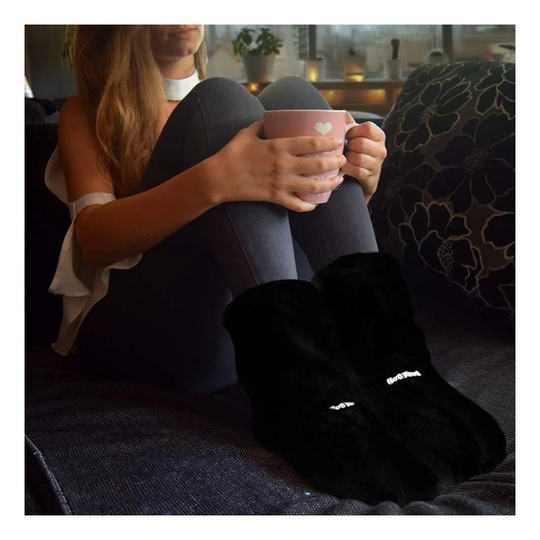 Hot Boots Deluxe, Varme Hjemmesko - Sort