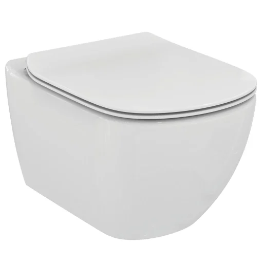 Ideal Standard Tesi vegghengt toalett inkl. toalettsete /m soft close & lift off, rimless, hvit