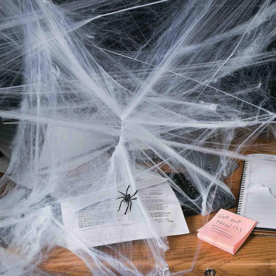 Elastisk Edderkoppespind, Dekoration - Halloween