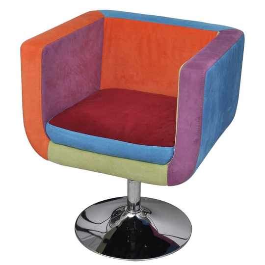 vidaXL kubelænestol med patchworkdesign stof