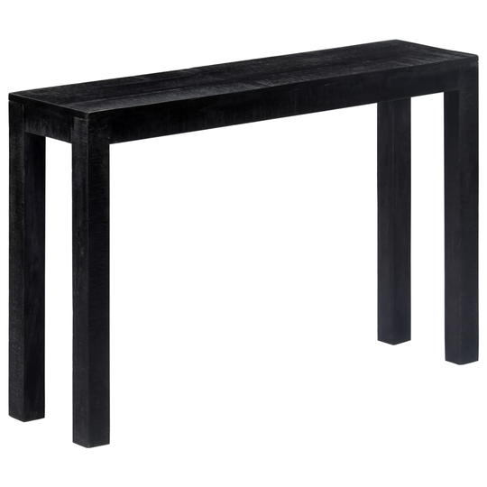 vidaXL konsolbord 118 x 30 x 76 cm massivt mangotræ sort