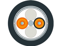 Siemens 6XV18736GT20 Lyslederkabel 50/125 µ Multimode OM2 Sort, Orange 1 stk