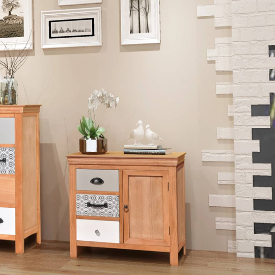 vidaXL skænk 65 x 35 x 60 cm massivt eukalyptustræ